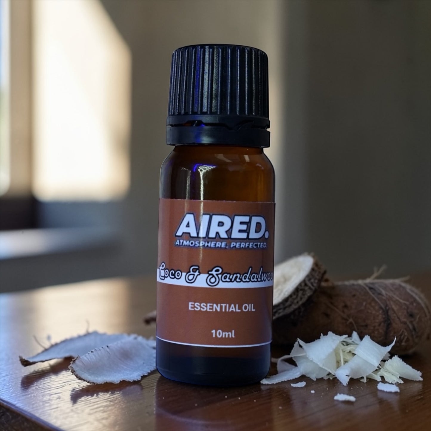 AIRED. Coco & Sandalwood Scented Essential Oil / Aromatherapy Oil (10ml)
