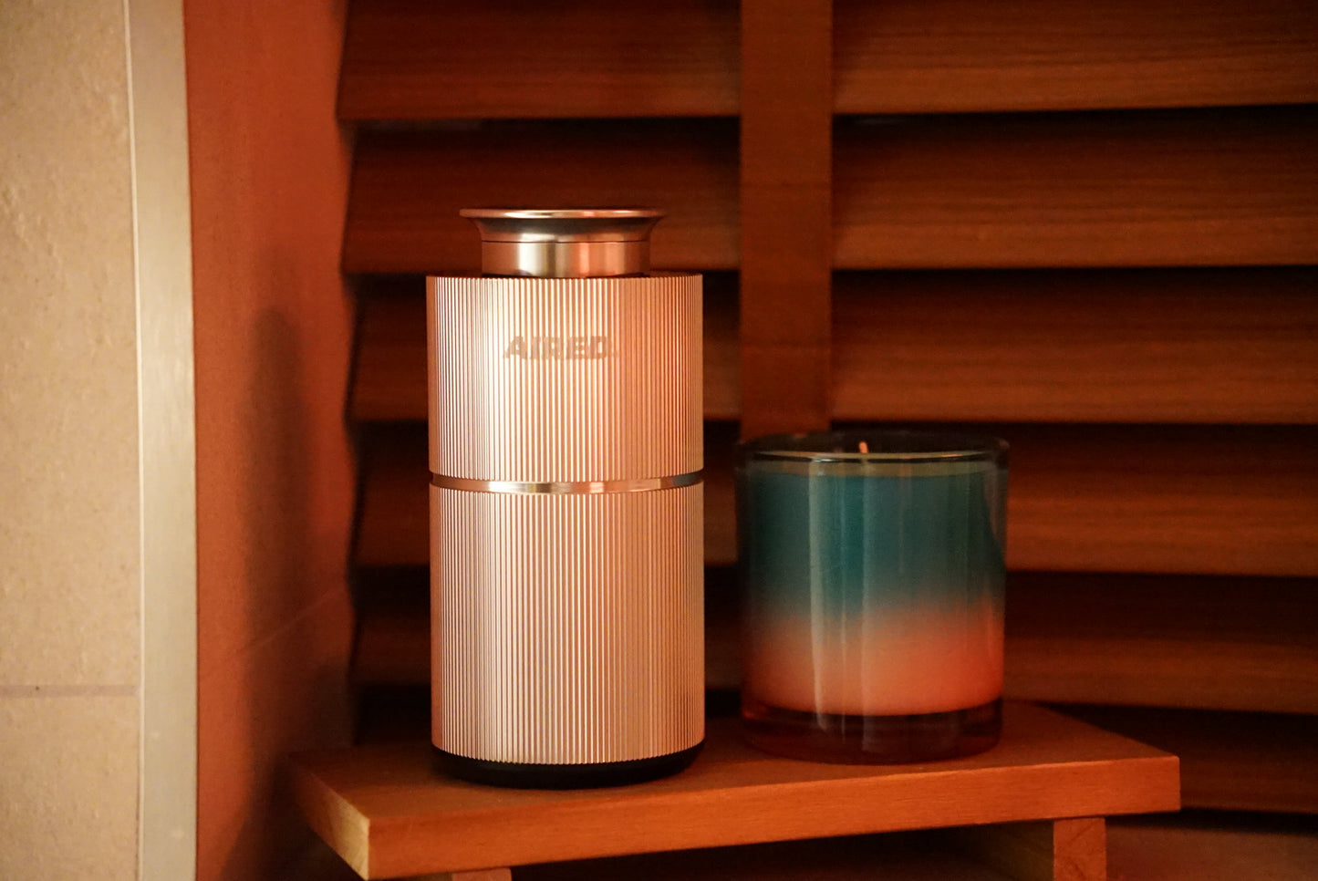 Aura - In-Car / Home Mini Luxury Electronic Rechargeable Essential Oils Diffuser By AIRED. (SILVER)