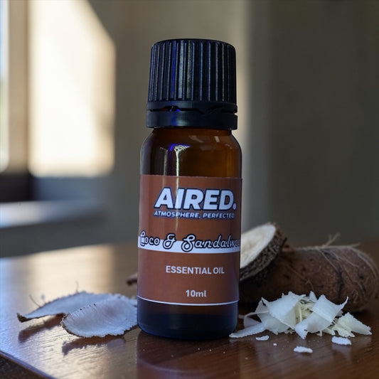 AIRED. Coco & Sandalwood Scented Essential Oil / Aromatherapy Oil (10ml)