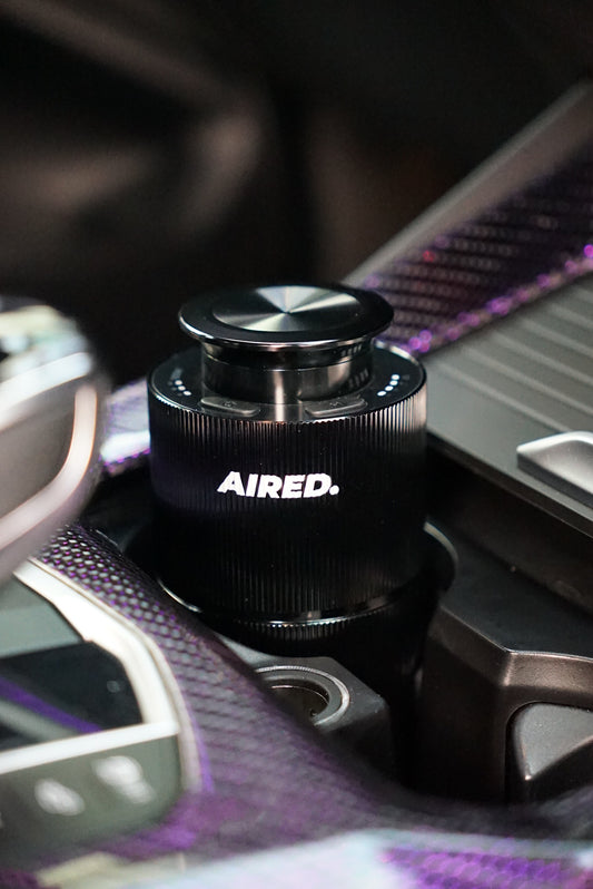 PRO1 In-Car / Home Mini Luxury Electronic Rechargeable Essential Oils Diffuser By AIRED. (BLACK)