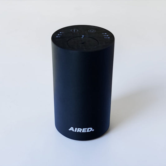 Monroe - In-Car / Home Mini Luxury Electronic Rechargeable Essential Oils Diffuser By AIRED. (BLACK)