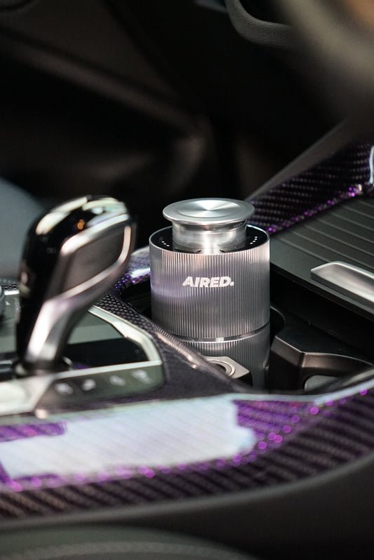 PRO1 In-Car / Home Mini Luxury Electronic Rechargeable Essential Oils Diffuser By AIRED. (SILVER)